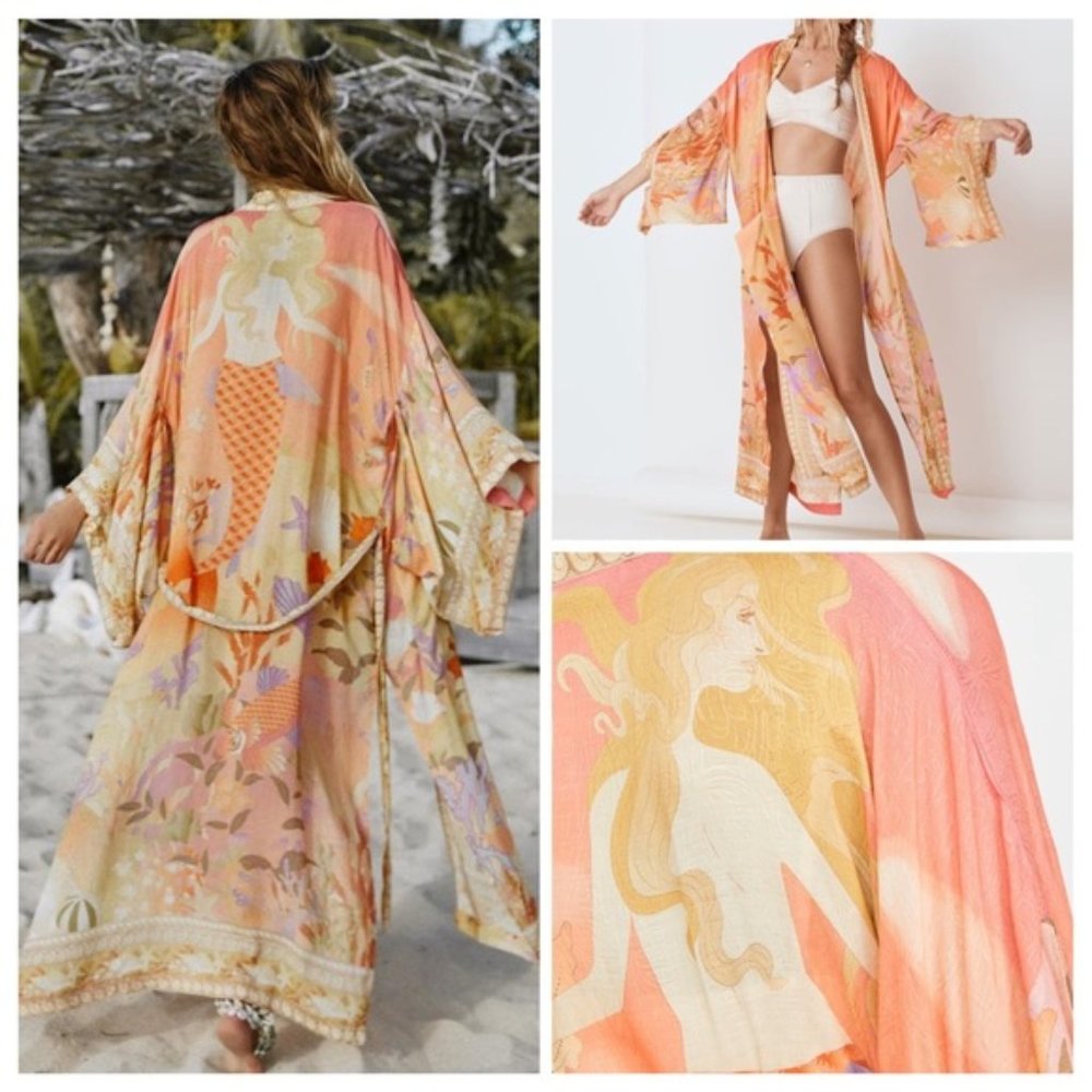 Bohemian Shell Mermaid Kimono Wrap